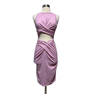 Susana Monaco Wrap Front Dress Petal Pink Women's X-Small NWT $188